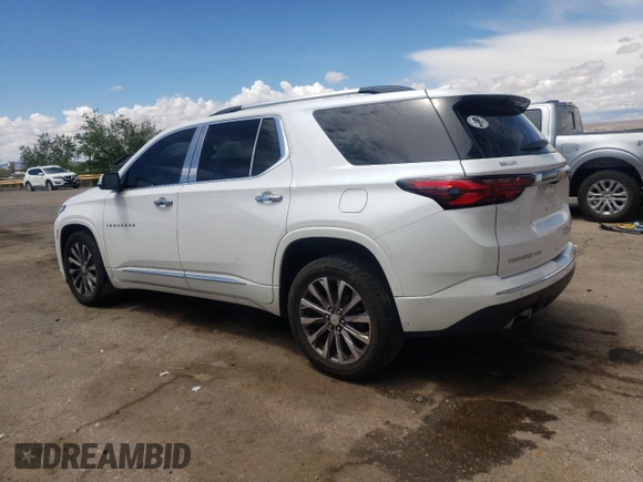 2022 Chevrolet Traverse Premier z VIN 1GNEVKKW3NJ124289, wystawiony jako Copart lot #56140475 z przebiegiem 71 798 mil mil oraz Szkoda całkowita • Salvage title. Historia ofert i sprzedaży dostępna na DreamBid. Obrazek 2.