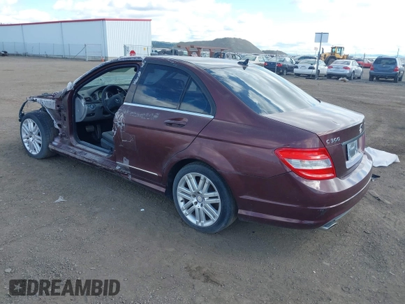 2008 Mercedes-Benz C-Class 3.0L Sport with VIN WDDGF81XX8F158481, listed as a IAAI auction lot 38995445 with 1 mi miles. Bid and sale history available at carsss.com. Image 3.