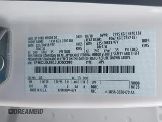 2018 Ford Escape Titanium with VIN 1FMCU9J90JUD53380, listed as a IAAI auction lot 42042802 with 30,371 mi miles and . Bid and sale history available at DreamBid. Image 9.
