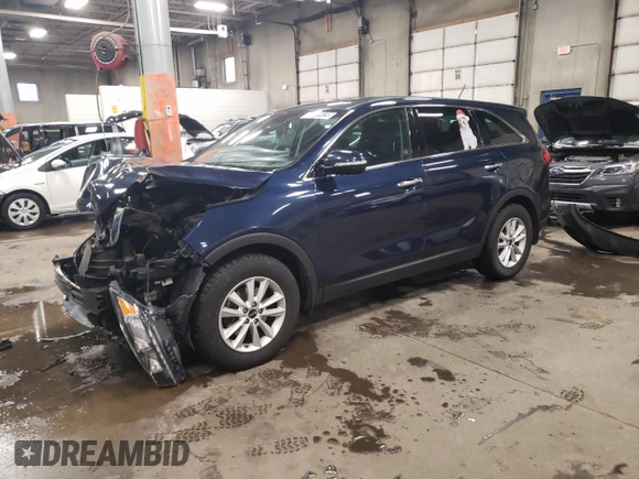 2019 Kia Sorento LX with VIN 5XYPGDA59KG549284, listed as a Copart auction lot 86268094 with 79,497 mi miles and Salvage Title. Bid and sale history available at DreamBid. Image 1.