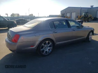 2007 Bentley Flying Spur with VIN SCBBR93W47C040550, listed as a Copart auction lot 77218514 with 39,492 mi miles and Salvage Title. Bid and sale history available at DreamBid. Image 3.