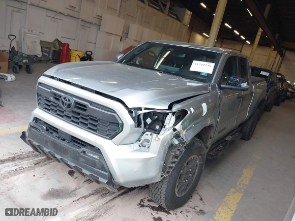 2024 Toyota Tacoma 4WD SR5 with VIN 3TMLB5JN4RM071338, listed as a IAAI auction lot 41742236 with 9,367 mi miles. Bid and sale history available at carsss.com. Image 22.