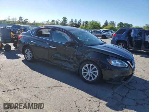 2018 Nissan Sentra S with VIN 3N1AB7AP4JY348669, listed as a Copart auction lot 55848195 with 50,700 mi miles and Salvage Title. Bid and sale history available at DreamBid. Image 4.