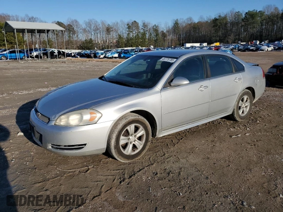2013 Chevrolet Impala LS with VIN 2G1WF5E33D1262879, listed as a Copart auction lot 45775785 with 187,249 mi miles and Salvage Title. Bid and sale history available at DreamBid. Image 1.