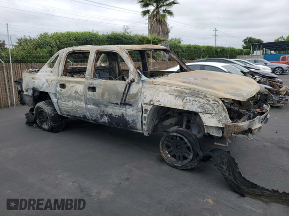2002 Chevrolet Avalanche with VIN 3GNEK13T72G144775, listed as a Copart auction lot 53856295 with Not Provided miles and Non Repairable. Bid and sale history available at DreamBid. Image 4.