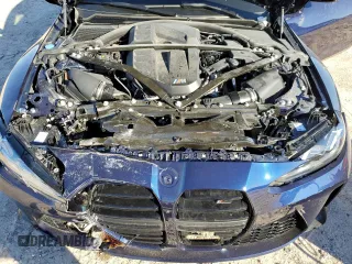 2025 BMW M4 Competition xDrive with VIN WBS33HK02SCS65268, listed as a Copart auction lot 87657685 with 4,742 mi miles and Salvage Title. Bid and sale history available at carsss.com. Image 12.