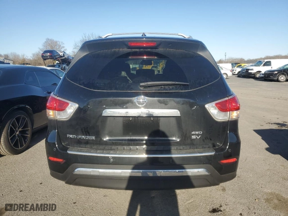 2015 Nissan Pathfinder Platinum with VIN 5N1AR2MM7FC689010, listed as a Copart auction lot 48248715 with 98,157 mi miles and Salvage Title. Bid and sale history available at carsss.com. Image 6.