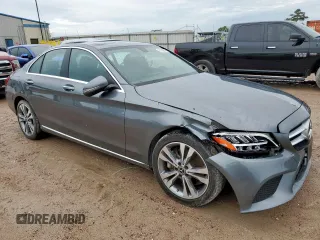 2019 Mercedes-Benz C 300 with VIN WDDWF8DB2KR516481, listed as a Copart auction lot 60709945 with 22,635 mi miles and Salvage title. Bid and sale history available at DreamBid. Image 4.
