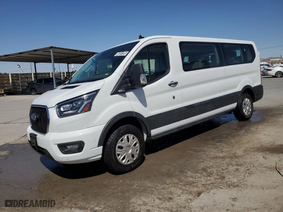 2023 Ford Transit Passenger Wagon XL with VIN 1FBAX2Y8XPKB08585, listed as a Copart auction lot 48351295 with 51,307 mi miles and Clean Title. Bid and sale history available at carsss.com. Image 1.