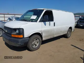 2005 Chevrolet Express Cargo with VIN 1GCFG15X851240707, listed as a IAAI auction lot 42789027 with 345,871 mi miles and . Bid and sale history available at DreamBid. Image 2.