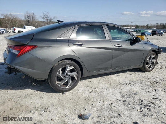 2024 Hyundai Elantra SEL with VIN KMHLS4DG8RU651397, listed as a Copart auction lot 48893855 with 43,884 mi miles and Salvage Title. Bid and sale history available at carsss.com. Image 3.