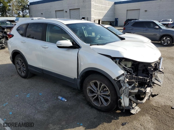 2020 Honda CR-V EX with VIN 7FARW1H54LE027952, listed as a Copart auction lot 45634315 with 79,943 mi miles and Salvage Title. Bid and sale history available at carsss.com. Image 4.