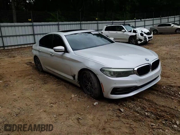 2018 BMW 5 Series 530i with VIN WBAJA5C53JG898430, listed as a Copart auction lot 54243195 with 129,854 mi miles and Salvage title. Bid and sale history available at DreamBid. Image 13.