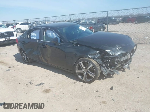 2020 Lexus IS with VIN JTHDA1D29L5101656, listed as a IAAI auction lot 41580146 with 39,772 mi miles. Bid and sale history available at carsss.com. Image 1.