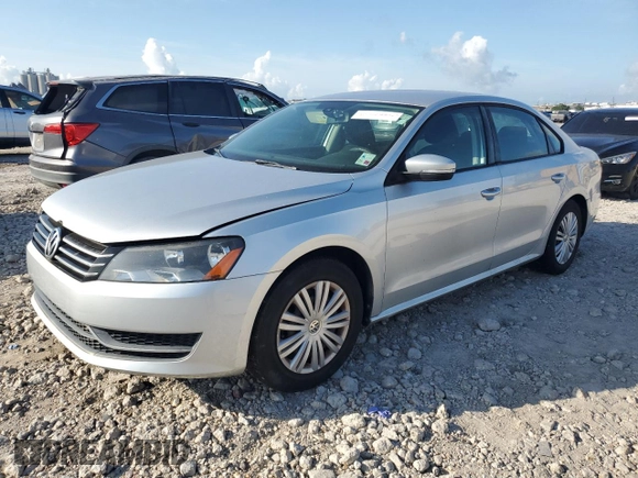 2014 Volkswagen Passat S z VIN 1VWAS7A39EC046865, wystawiony jako Copart lot #58449995 z przebiegiem 122 630 mil mil oraz Czysty tytuł • Clean title. Historia ofert i sprzedaży dostępna na DreamBid. Obrazek 1.