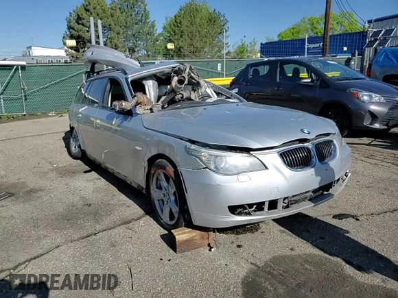 2008 BMW 5 Series 535xiT with VIN WBAPT73528CX01121, listed as a Copart auction lot 56124785 with Not provided miles and Non repairable. Bid and sale history available at DreamBid. Image 14.