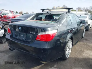 2008 BMW 5 Series 550i with VIN WBANW53508CT51457, listed as a IAAI auction lot 41103437 with 192,516 mi miles. Bid and sale history available at carsss.com. Image 4.