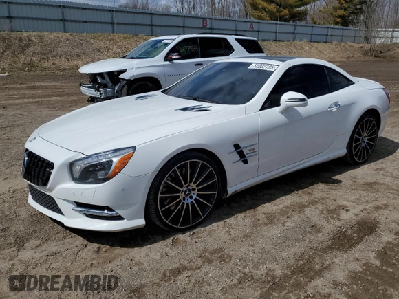 2015 Mercedes-Benz SL SL 400 z VIN WDDJK6FA6FF031248, wystawiony jako Copart lot #52002185 z przebiegiem 54 963 mil mil oraz Szkoda całkowita • Salvage title. Historia ofert i sprzedaży dostępna na DreamBid. Obrazek 1.