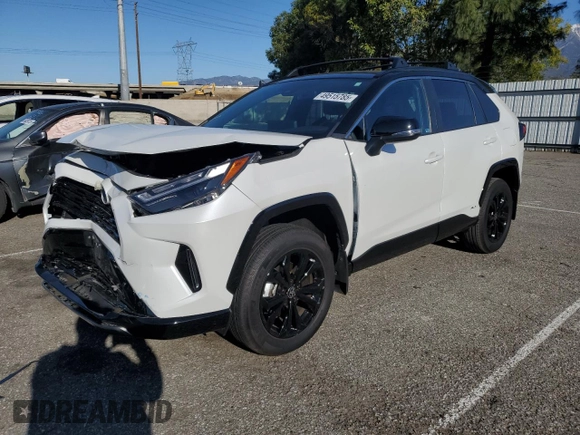 2024 Toyota RAV4 Hybrid XSE with VIN 2T3E6RFV4RW060903, listed as a Copart auction lot 49515785 with 8,637 mi miles and Salvage Title. Bid and sale history available at DreamBid. Image 1.