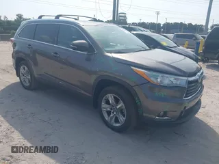 2016 Toyota Highlander Limited with VIN 5TDDKRFH7GS340136, listed as a IAAI auction lot 42206704 with 153,402 mi miles and . Bid and sale history available at DreamBid. Image 1.
