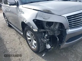 2012 Infiniti QX56 8-passenger with VIN JN8AZ2ND7C9716559, listed as a IAAI auction lot 41465078 with 184,373 mi miles and . Bid and sale history available at DreamBid. Image 6.