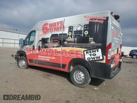 2021 Ram ProMaster Cargo with VIN 3C6LRVBG7ME560550, listed as a Copart auction lot 46991735 with Not Provided miles and Salvage Title. Bid and sale history available at carsss.com. Image 2.