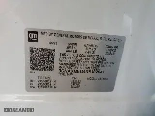 2024 Chevrolet Equinox RS with VIN 3GNAXMEG4RS102041, listed as a Copart auction lot 45669205 with 18,229 mi miles and Salvage Title. Bid and sale history available at carsss.com. Image 13.