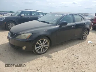 2007 Lexus IS 250 with VIN JTHBK262172045792, listed as a Copart auction lot 52644925 with 186,609 mi miles and Salvage Title. Bid and sale history available at carsss.com. Image 1.