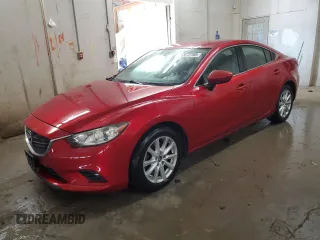2016 Mazda 6 i Sport with VIN JM1GJ1U54G1409985, listed as a Copart auction lot 53672785 with 185,258 mi miles and Salvage Title. Bid and sale history available at DreamBid. Image 1.