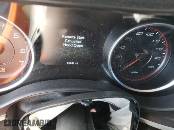 2022 Dodge Charger Scat Pack with VIN 2C3CDXGJ5NH161802, listed as a Copart auction lot 54876795 with 52,837 mi miles and Salvage Title. Bid and sale history available at carsss.com. Image 9.