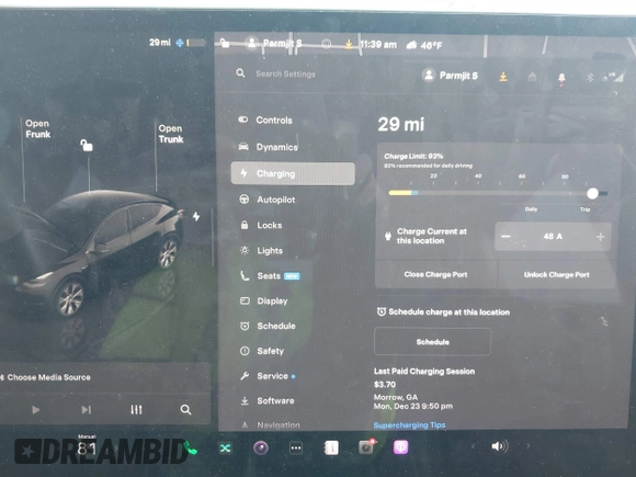 2023 Tesla Model Y Long Range z VIN 7SAYGAEE5PF603128, wystawiony jako IAAI lot #41328797 z przebiegiem 63 527 mil mil oraz . Historia ofert i sprzedaży dostępna na DreamBid. Obrazek 17.