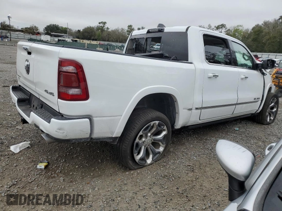 2022 Ram 1500 Limited with VIN 1C6SRFHM2NN161007, listed as a Copart auction lot 45602115 with 30,762 mi miles and Salvage title. Bid and sale history available at DreamBid. Image 3.