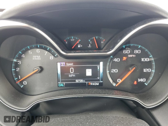 2017 Chevrolet Impala LT with VIN 2G1105S35H9144744, listed as a Copart auction lot 51309035 with 52,728 mi miles and Salvage Title. Bid and sale history available at DreamBid. Image 9.