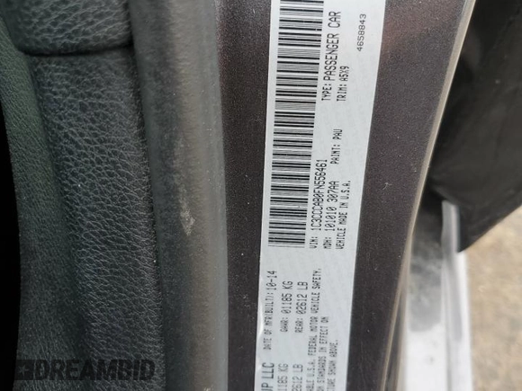 2015 Chrysler 200 Limited with VIN 1C3CCCAB0FN556461, listed as a Copart auction lot 54229305 with 204,551 mi miles and Salvage Title. Bid and sale history available at DreamBid. Image 13.