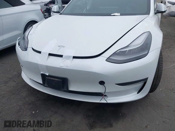 2022 Tesla Model 3 with VIN 5YJ3E1EA7NF108758, listed as a IAAI auction lot 41824437 with Not Provided miles. Bid and sale history available at carsss.com. Image 13.