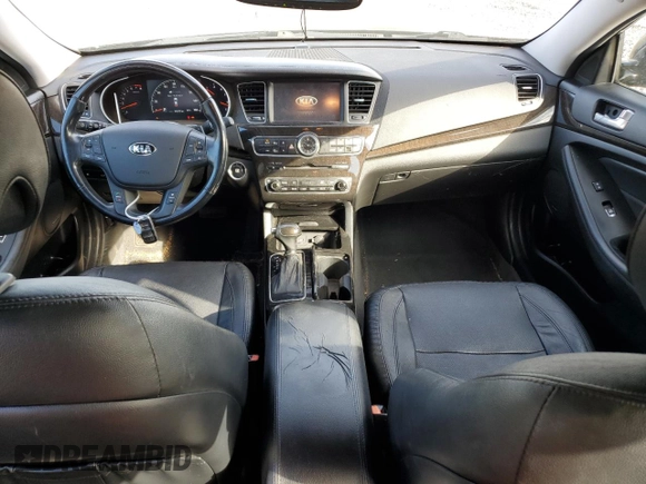 2016 Kia Cadenza Premium with VIN KNALN4D75G5207961, listed as a Copart auction lot 73973204 with 54,379 mi miles and Salvage Title. Bid and sale history available at carsss.com. Image 8.