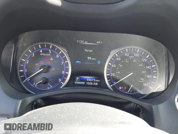 2017 Infiniti Q60 Sport with VIN JN1EV7EL4HM553227, listed as a IAAI auction lot 41479712 with 49,673 mi miles and . Bid and sale history available at DreamBid. Image 7.