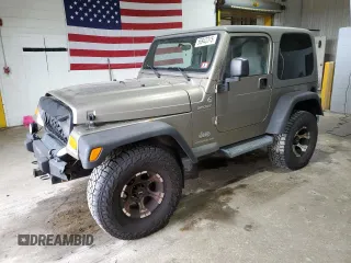 2005 Jeep Wrangler Sport z VIN 1J4FA49S75P325028, wystawiony jako Copart lot #56942315 z przebiegiem 169 988 mil mil oraz Szkoda całkowita • Salvage title. Historia ofert i sprzedaży dostępna na DreamBid. Obrazek 1.