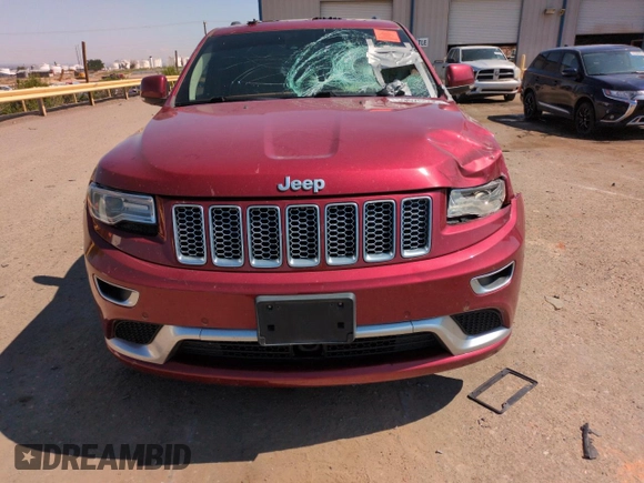 2015 Jeep Grand Cherokee Summit with VIN 1C4RJFJM6FC833687, listed as a Copart auction lot 59620695 with 110,074 mi miles and Salvage title. Bid and sale history available at DreamBid. Image 5.