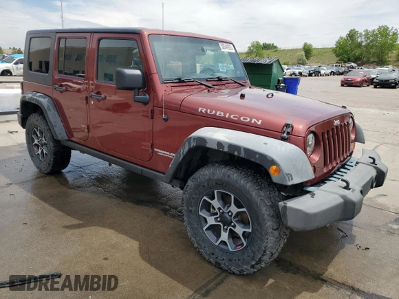 2010 Jeep Wrangler Unlimited Rubicon with VIN 1J4BA6H14AL115460, listed as a Copart auction lot 58349925 with Not provided miles and Salvage title. Bid and sale history available at DreamBid. Image 4.