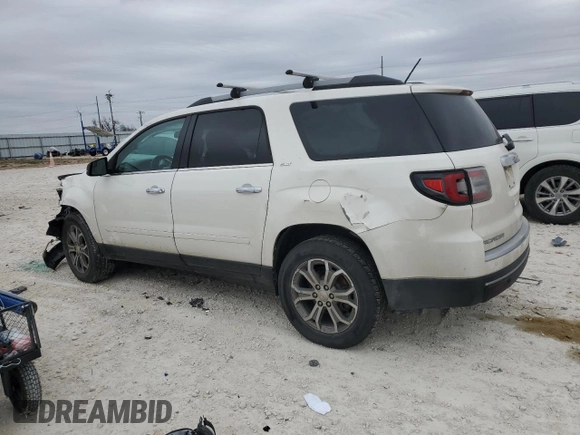 2013 GMC Acadia SLT z VIN 1GKKRSKDXDJ246519, wystawiony jako Copart lot #89271005 z przebiegiem Nie podano mil oraz Szkoda całkowita • Salvage title. Historia ofert i sprzedaży dostępna na DreamBid. Obrazek 2.