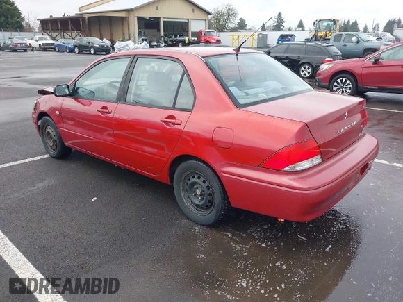 2003 Mitsubishi Lancer ES with VIN JA3AJ26E13U107196, listed as a IAAI auction lot 41745889 with 182,515 mi miles. Bid and sale history available at carsss.com. Image 3.