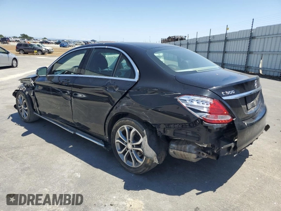 2016 Mercedes-Benz C 300 Luxury with VIN 55SWF4KB8GU137227, listed as a Copart auction lot 57809045 with 125,785 mi miles and Salvage title. Bid and sale history available at DreamBid. Image 2.