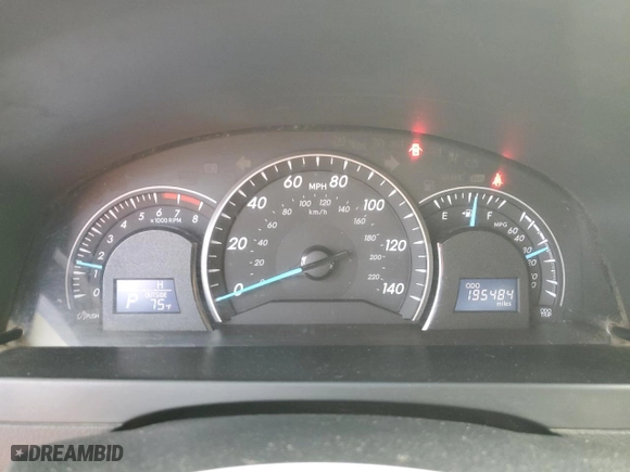 2012 Toyota Camry L with VIN 4T4BF1FK8CR237517, listed as a Copart auction lot 47323025 with 195,484 mi miles and Salvage Title. Bid and sale history available at carsss.com. Image 9.
