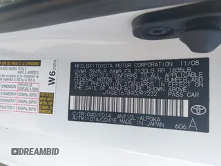 2009 Scion tC z VIN JTKDE167890297232, wystawiony jako IAAI lot #42256166 z przebiegiem 156 595 mil mil oraz . Historia ofert i sprzedaży dostępna na DreamBid. Obrazek 9.