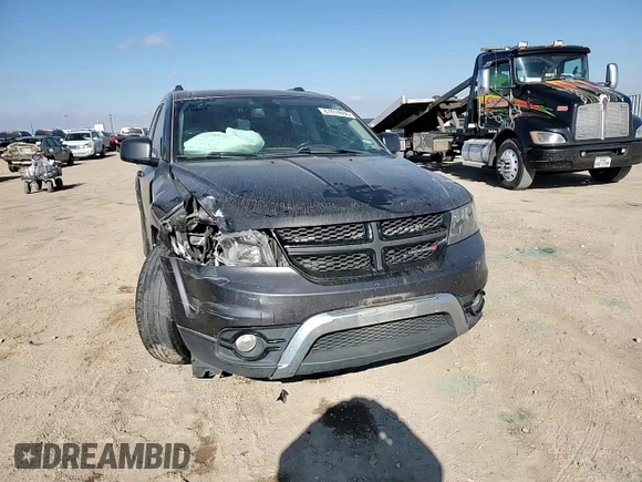 2019 Dodge Journey Crossroad with VIN 3C4PDCGB1KT841164, listed as a Copart auction lot 87814655 with 107,589 mi miles and Salvage Title. Bid and sale history available at DreamBid. Image 12.