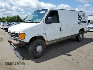 2006 Ford Econoline Cargo with VIN 1FTNE24W46HA18495, listed as a Copart auction lot 62740785 with 196,811 mi miles and Salvage title. Bid and sale history available at DreamBid. Image 1.