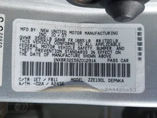 2008 Toyota Corolla CE with VIN 1NXBR32E58Z012914, listed as a IAAI auction lot 42135871 with Not Provided miles and . Bid and sale history available at DreamBid. Image 9.