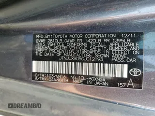2012 Scion iQ z VIN JTNJJXB05CJ012193, wystawiony jako Copart lot #52180495 z przebiegiem Nie podano mil oraz Szkoda całkowita • Salvage title. Historia ofert i sprzedaży dostępna na DreamBid. Obrazek 12.