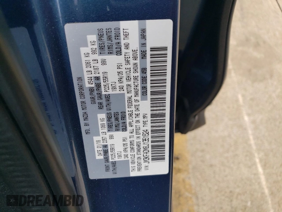 2018 Mazda CX-5 Grand Touring with VIN JM3KFADM8J1351624, listed as a Copart auction lot 50965465 with 66,210 mi miles and Salvage Title. Bid and sale history available at DreamBid. Image 13.